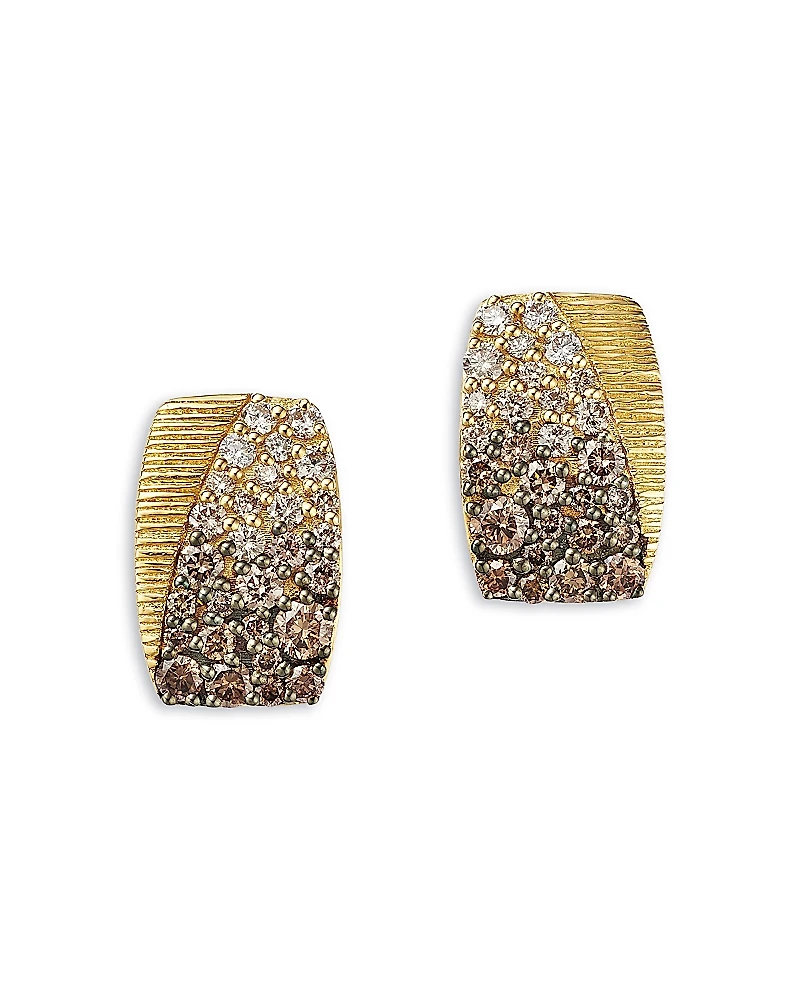 Bloomingdale's Fine Collection Ombre Brown Diamond Earrings