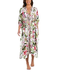 La Blanca Polynesian Kimono Swim Cover-Up
