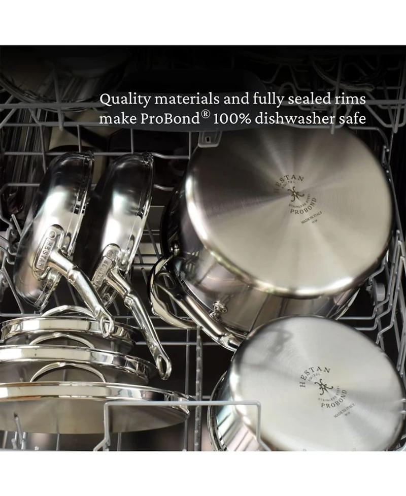 ProBond® Forged 1.5-Quart Professional Clad Stainless Steel Saucepan with Lid