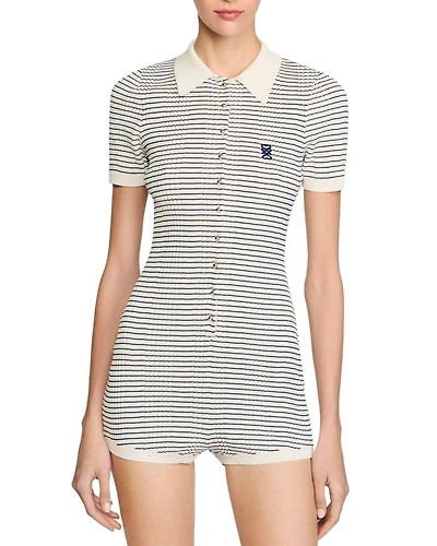 Stripe Knit Romper