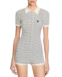 Stripe Knit Romper