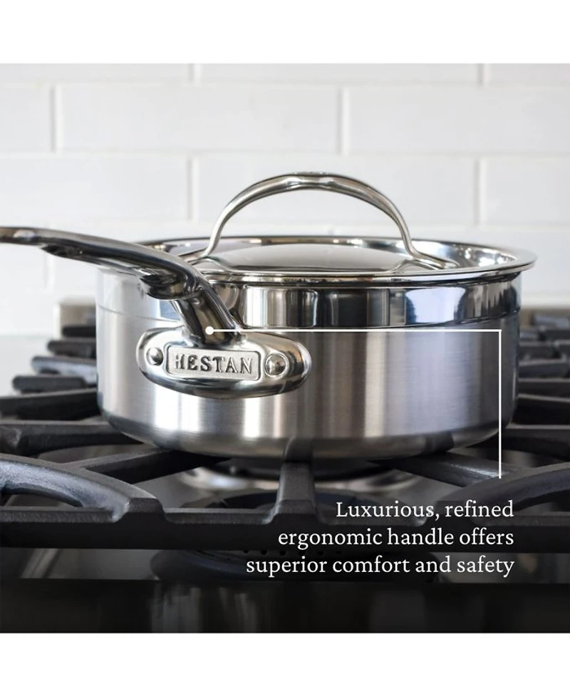 ProBond® Forged 10-Piece Professional Clad Stainless Steel Cookware Set with TITUM® Nonstick
