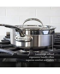 ProBond® Forged 10-Piece Professional Clad Stainless Steel Cookware Set with TITUM® Nonstick
