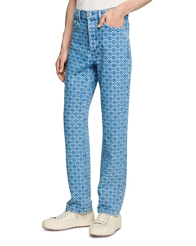 Regular-Fit Square Cross Jeans Blue Vintage Denim