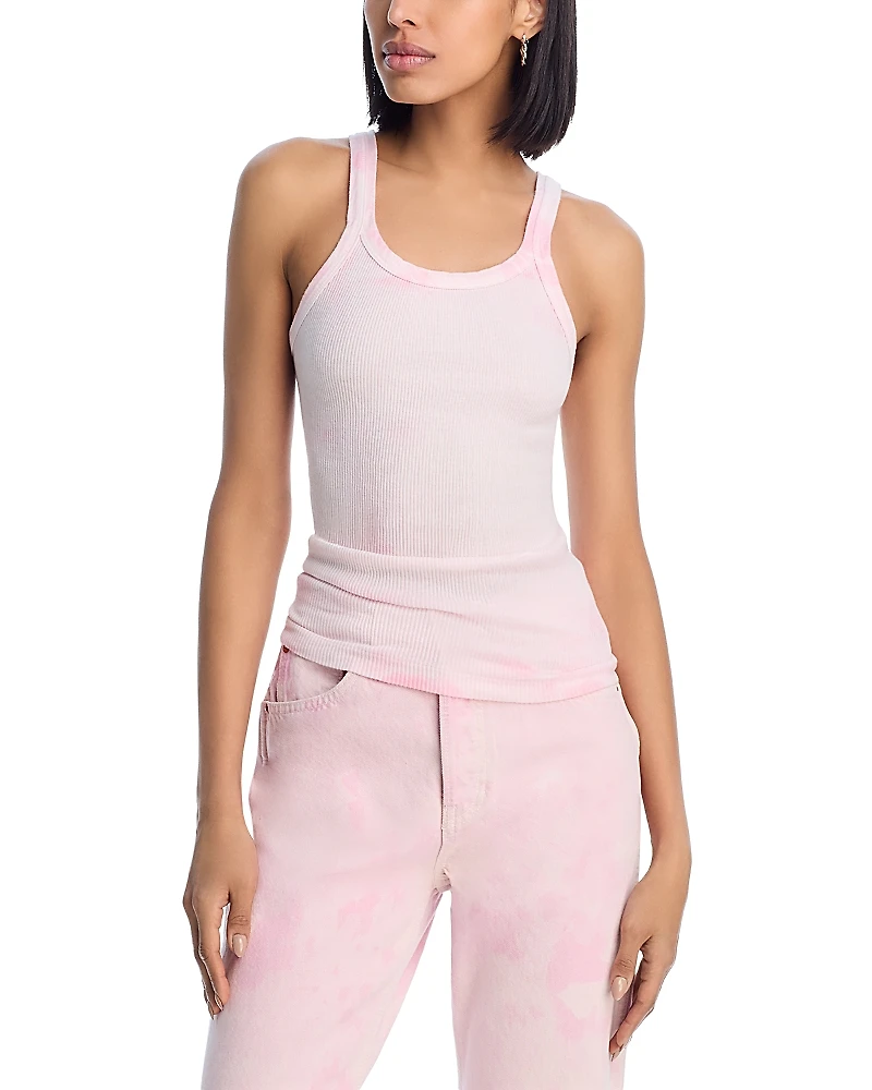 Re/Done Ribbed Cotton Tank Top