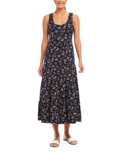 Floral Tiered Midi Dress