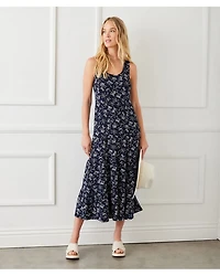 Floral Tiered Midi Dress