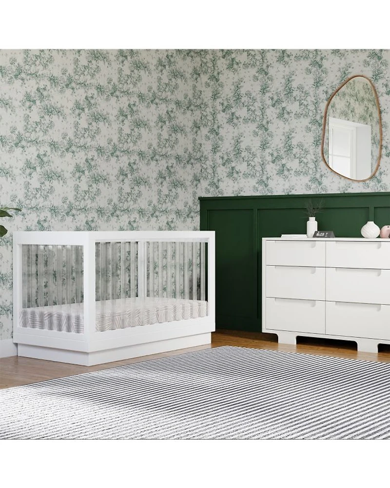 Harlow Acrylic 3-in-1 Convertible Crib
