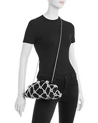 Satin Embellished Clutch