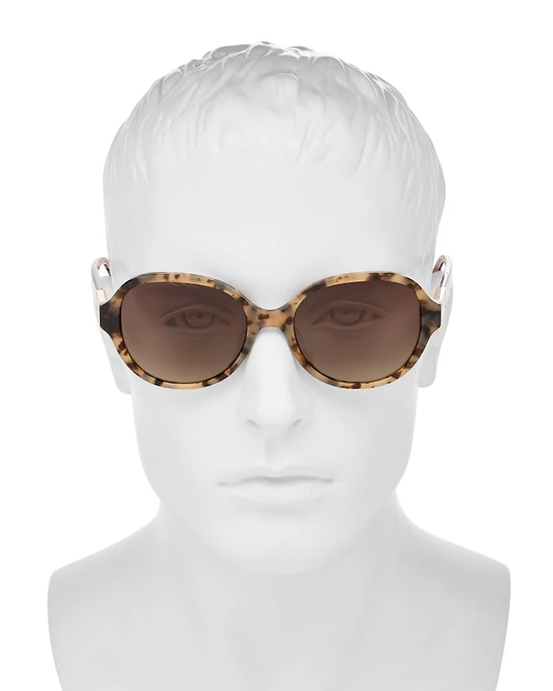 Emalie Round Sunglasses, 56mm