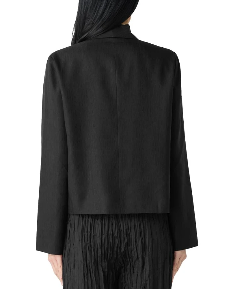 Linen & Silk Shawl Collar Jacket