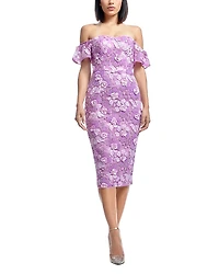 Dress the Population Tara Floral Midi Dress