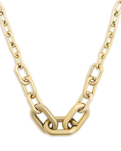 Aqua Shashi Chain Link Necklace, 14- 17 - Exclusive