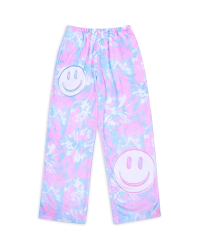 Iscream Girls' Tie Dye Smiles Plush Pants - Little Kid, Big Kid