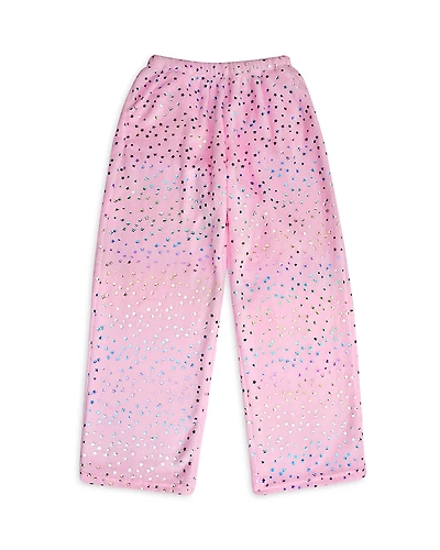 Iscream Girls' Foil Stars Plush Pants - Little Kid, Big Kid