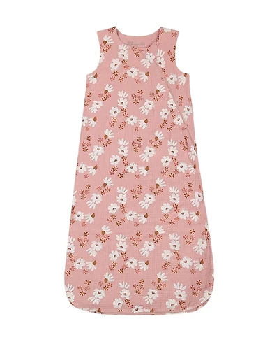 Deux par Deux Girls' Printed Muslin Sleep Sack - Baby