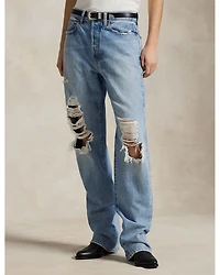 Relaxed Straight Jeans Blue