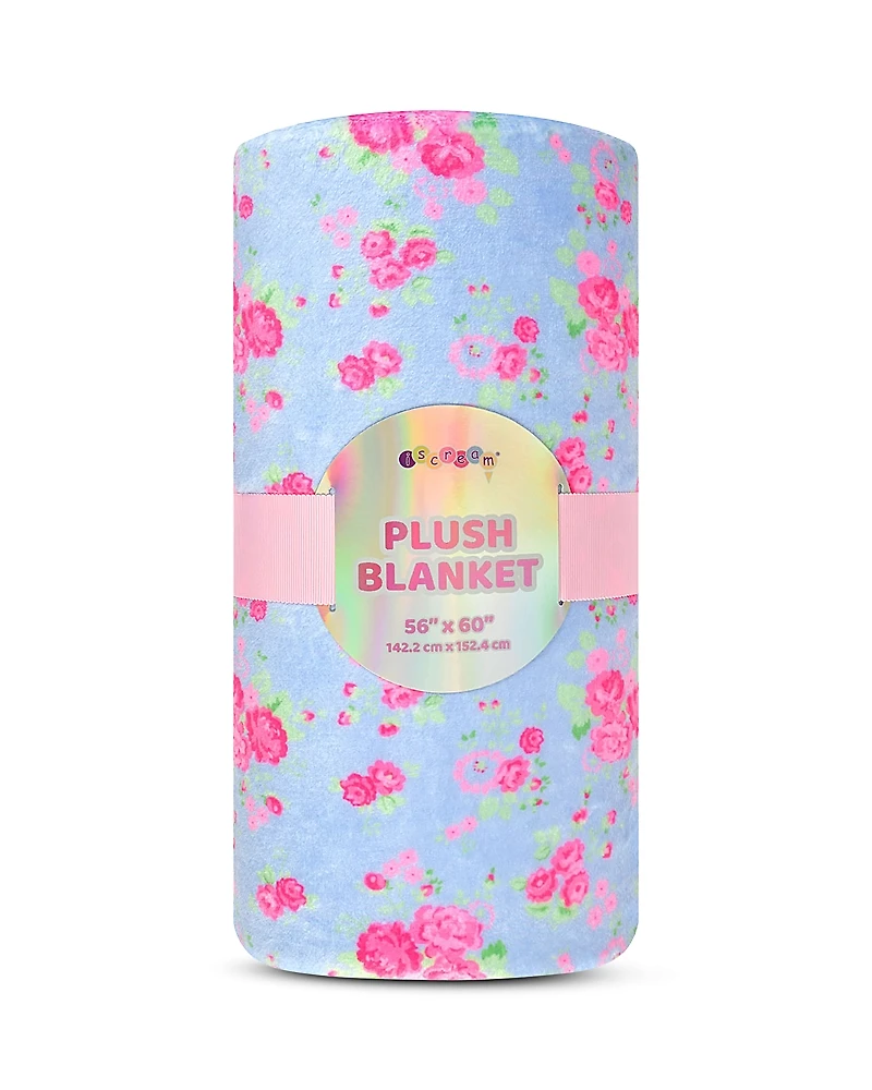 Iscream Ditsy Floral Plush Blanket - Ages 3+