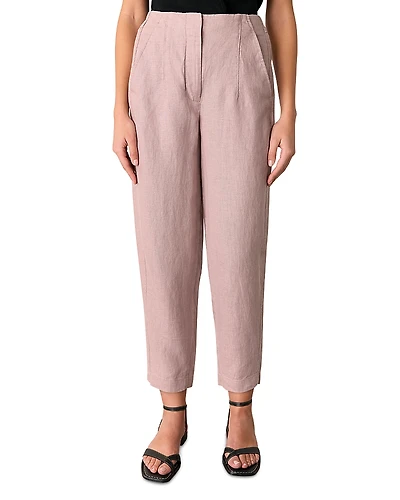 Whistles Linen Barrel Leg Pants