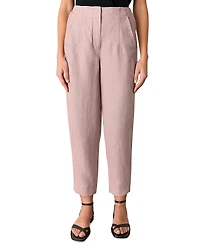 Whistles Linen Barrel Leg Pants