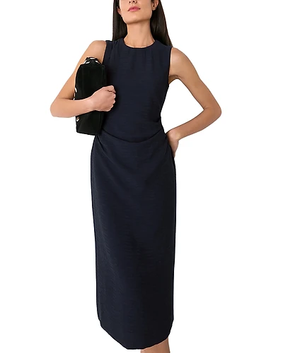 Whistles Nora Textured Midi Dress