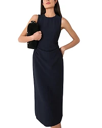 Whistles Nora Textured Midi Dress