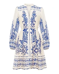 Pia Floral Button Mini Dress
