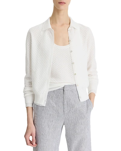 Vince Collared Cardigan Sweater