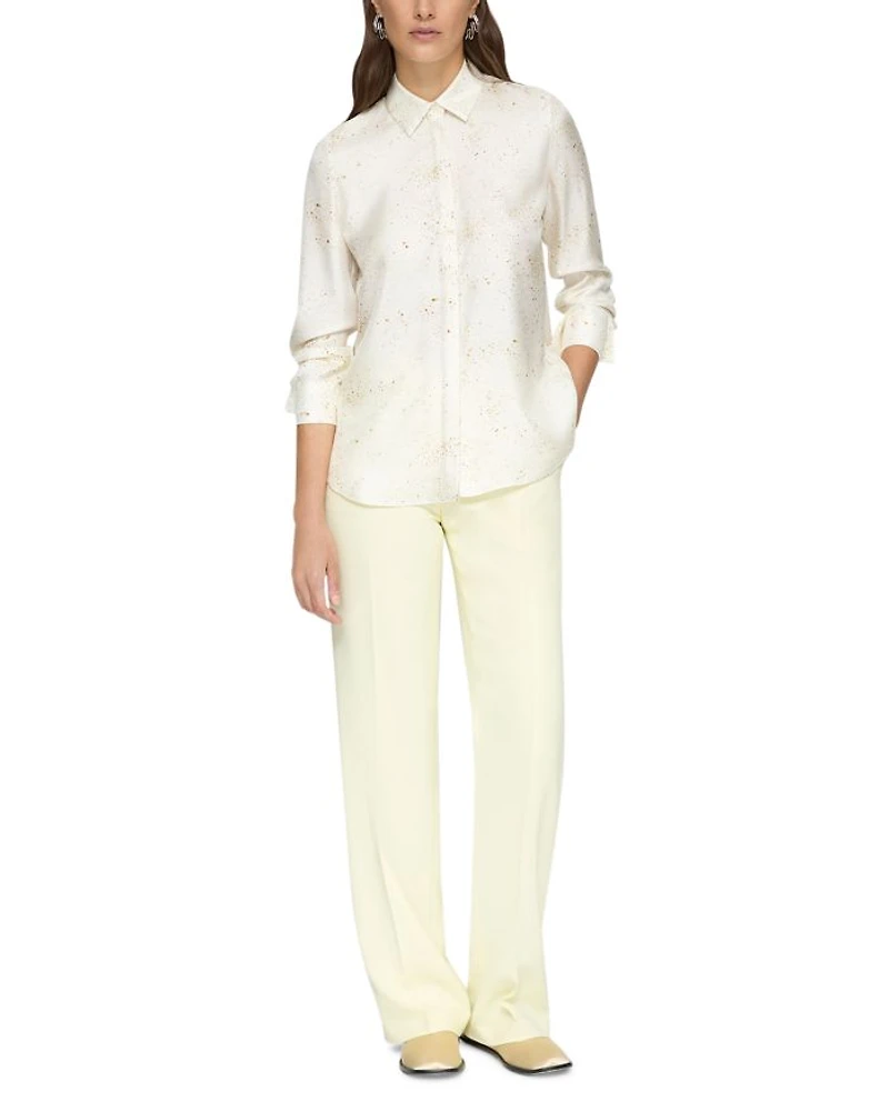 Scottie Silk Blouse
