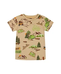Deux par Deux Boys' Printed Organic Cotton Tee - Little Kid