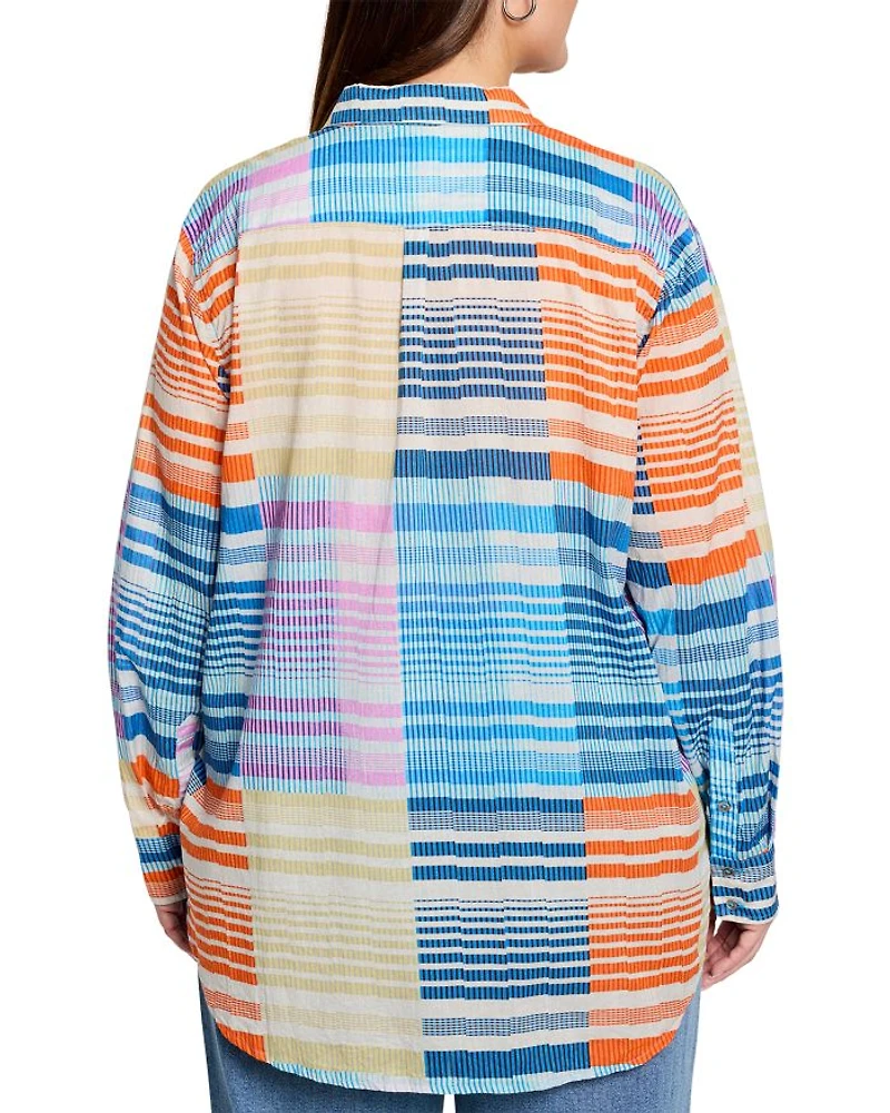 Sunset Stripe Boyfriend Shirt
