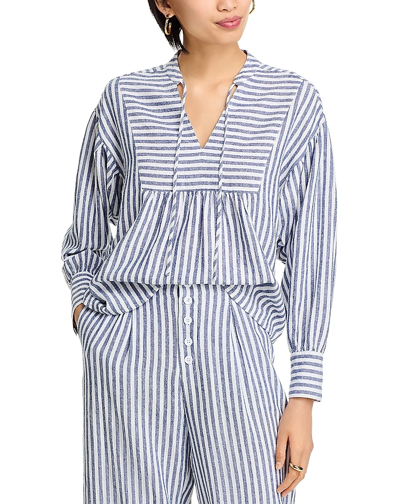 Aqua Popover Top - Exclusive