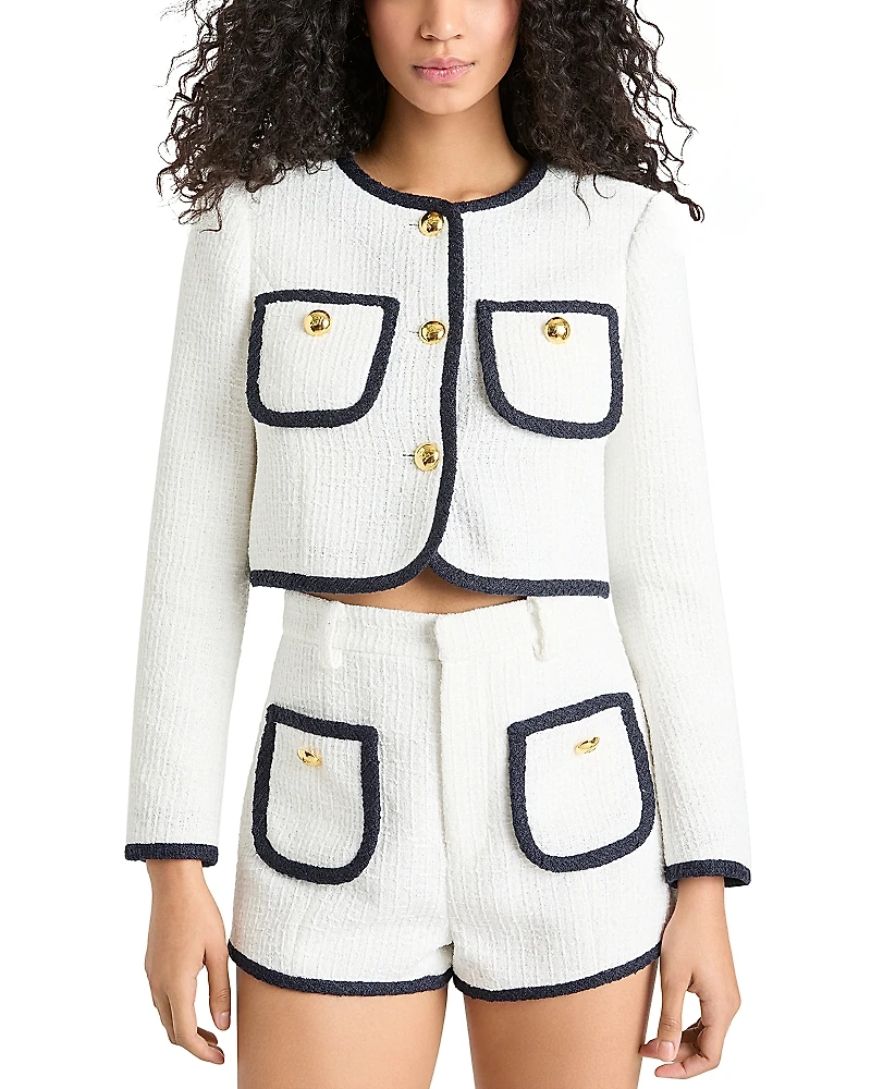 Cinq a Sept Auden Tweed Contrast Trim Jacket