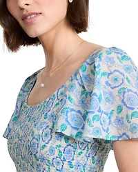 Ellen Flutter Sleeve Maxi Dress