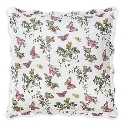 Matouk Baudin Butterfly Quilted Euro Sham