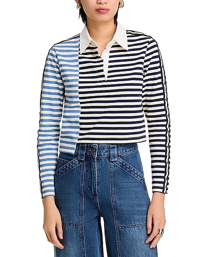 3.1 Phillip Lim Multi Stripe Polo Shirt