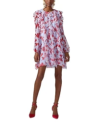 Carolina Herrera Silk Ruffled Mini Dress