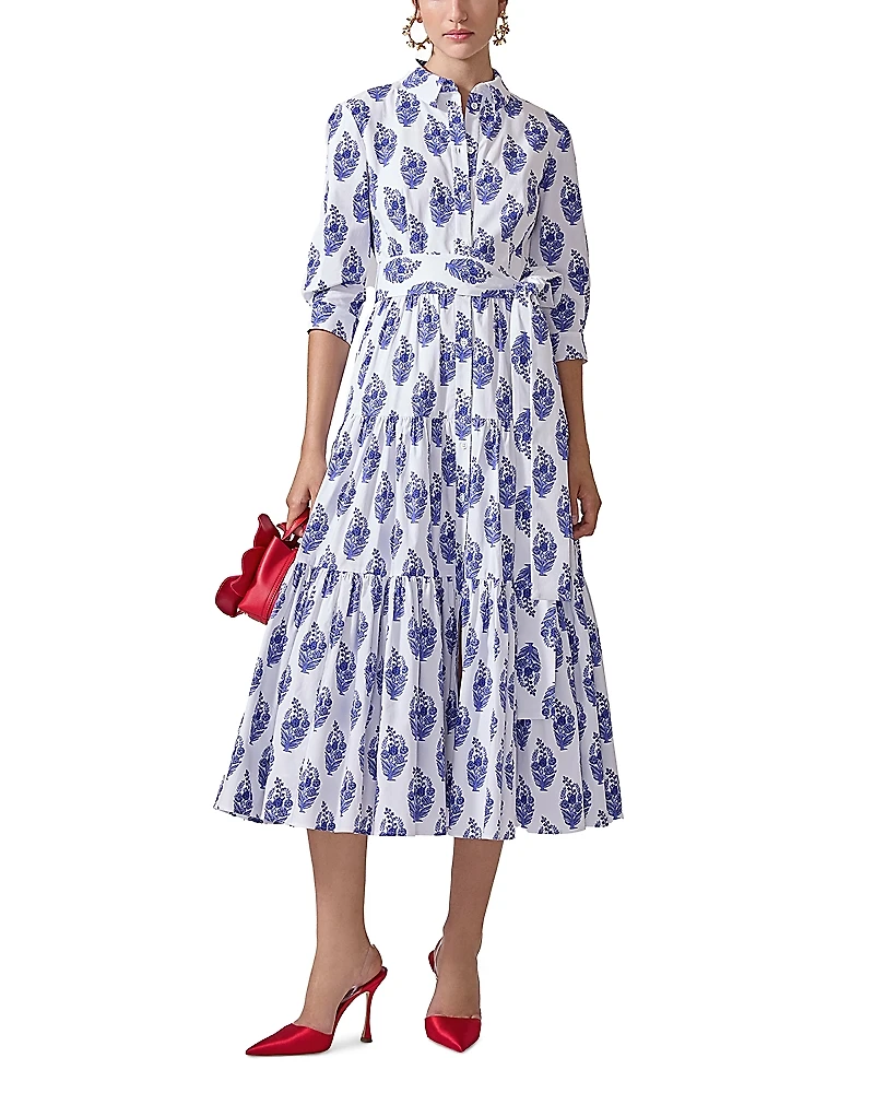 Carolina Herrera Tiered Midi Shirt Dress