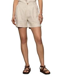 Caravan Linen Cuffed Shorts