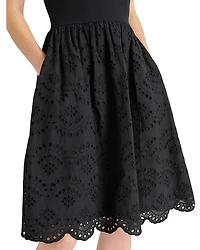 Julian Pointelle Skirt Dress