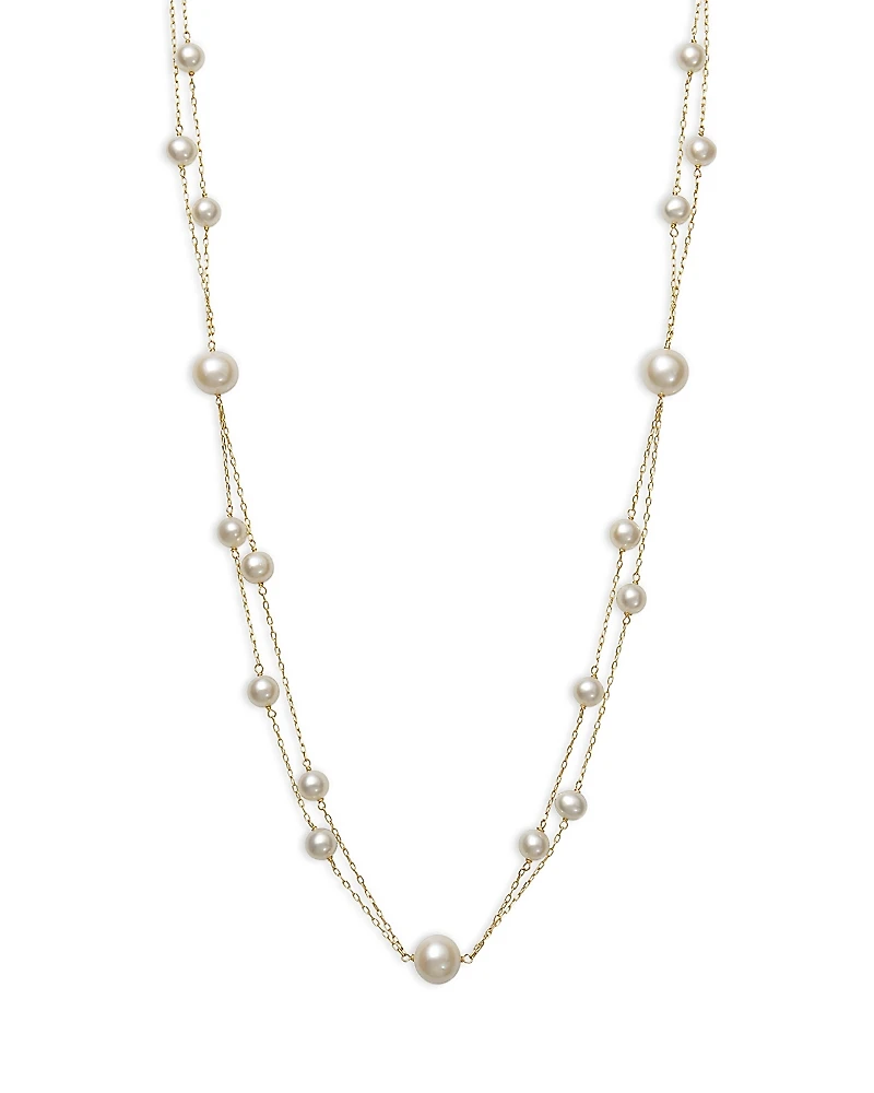 Bloomingdale's Fine Collection Cultured Freshwater Double Strand Collar Necklace