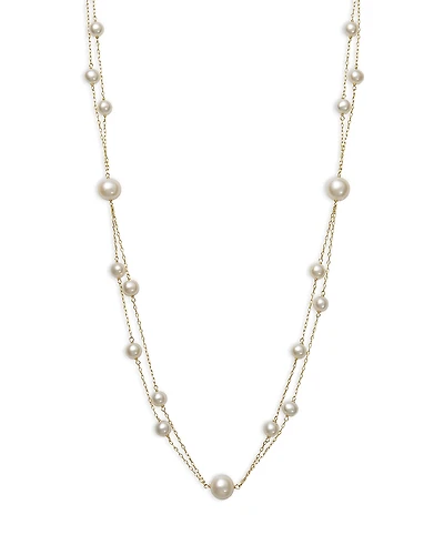 Bloomingdale's Fine Collection Cultured Freshwater Double Strand Collar Necklace