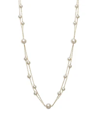 Bloomingdale's Fine Collection Cultured Freshwater Double Strand Collar Necklace