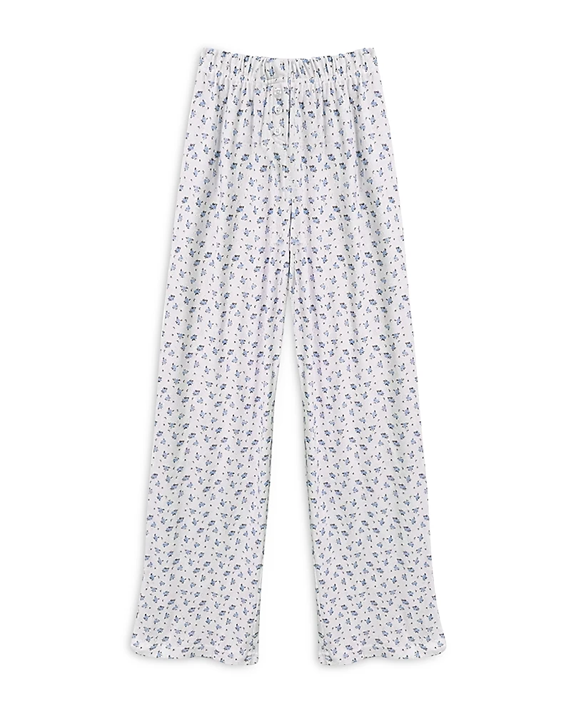 KatieJnyc Girls' Tween Marina Pointelle Lounge Pants - Big Kid