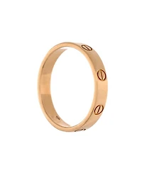 Love Wedding Band Ring 18K Rose Gold