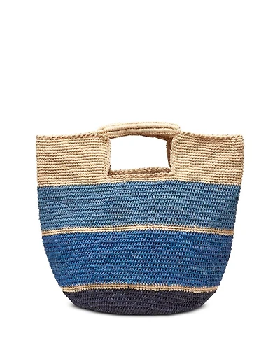 Camden Stripe Raffia Tote