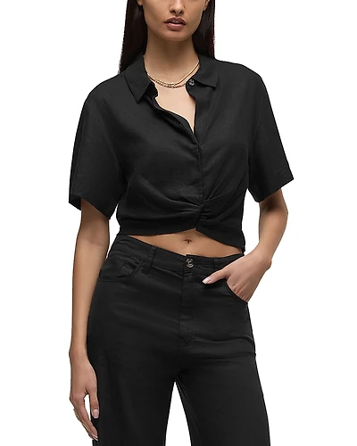 Hudson Short Sleeve Knotted Shirt