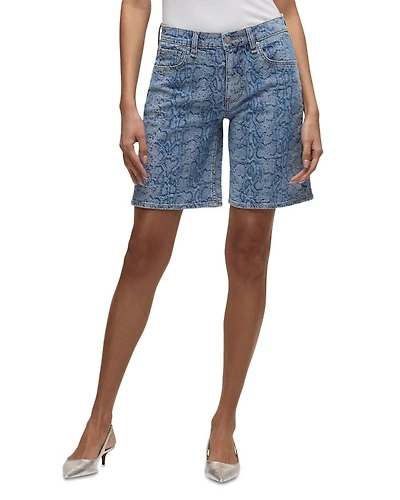 Printed London Low Rise Long Shorts