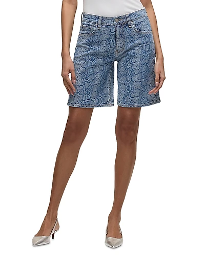 Hudson Printed London Low Rise Long Shorts