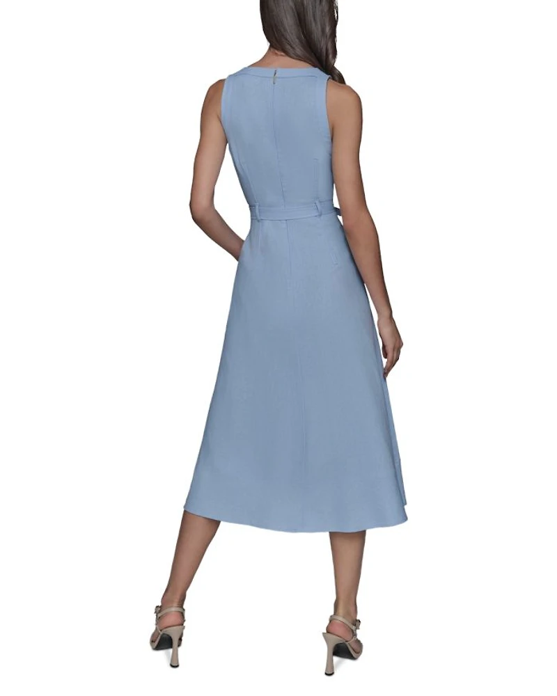 High/Low Belted Dress